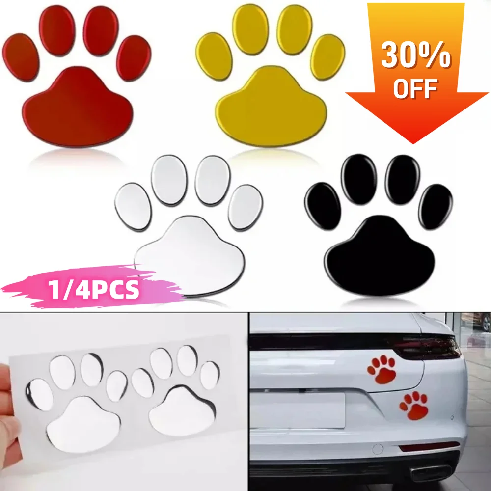 

Personality 3D Paw Car Stickers Creative Funny Design Removable Popular Cars Styling Decoration Auto Exterior Accessories