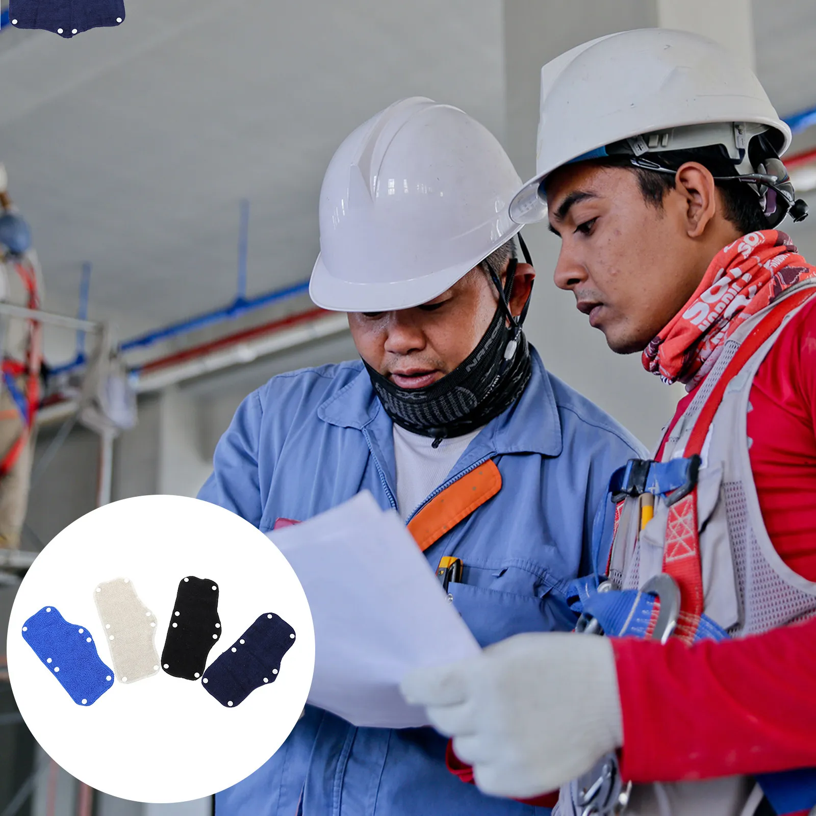 

4Pcs Reusable Washable Sweatband for Safety High-Performance Sweat-Absorbing Headband Cooling Towel Band Construction