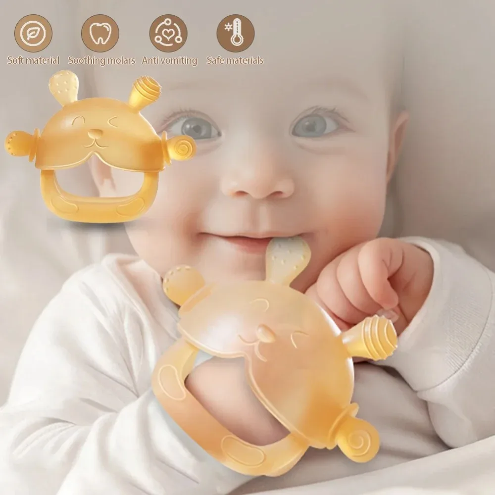 1 pçs bpa livre silicone bebê mordedor luvas anti-comer mão molar acessório do bebê anti gota pulso mão mordedor cuidados dentários gengivas