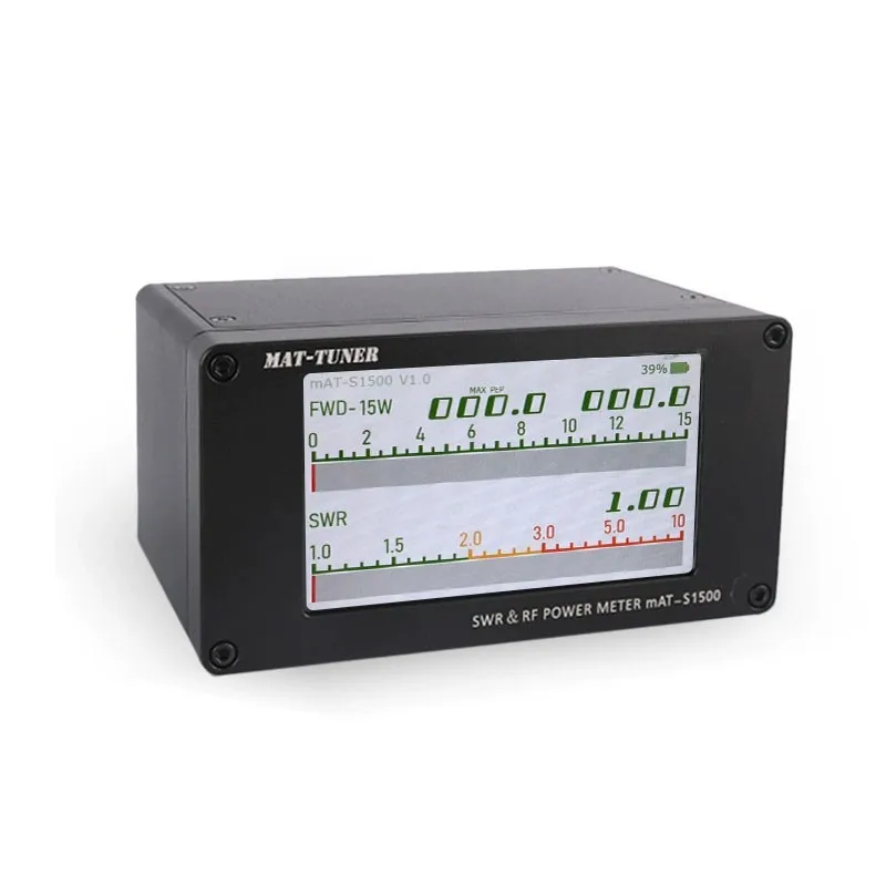 MAT-S1500 Digital Display SWR Power Meter 1.8-54MHz 1500W High Precision RF Power Meter for Shortwave Radio