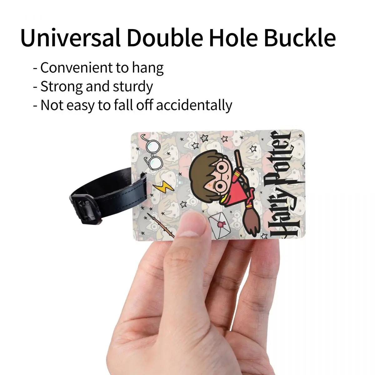 Etiqueta de equipaje caliente de cómic de dibujos animados de H-Harryes personalizada etiquetas de equipaje de Manga personalizadas etiqueta de identificación de cubierta de privacidad