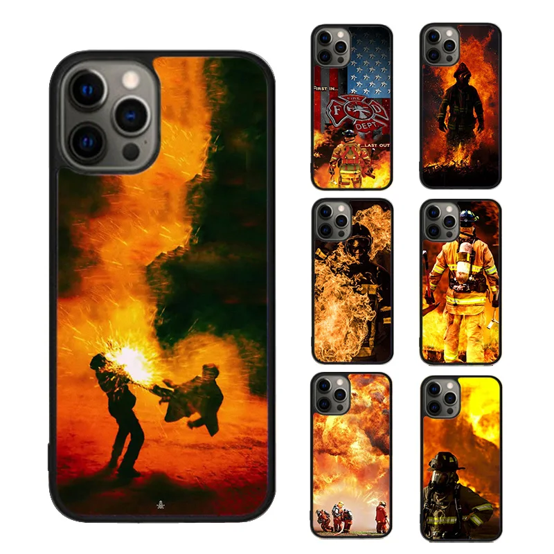 Firefighter Fire Fireman Heros Phone Case cover For iPhone SE2020 15 16 14 13 12 11 Pro Max Coque For Apple 8 PLUS 7 fundas