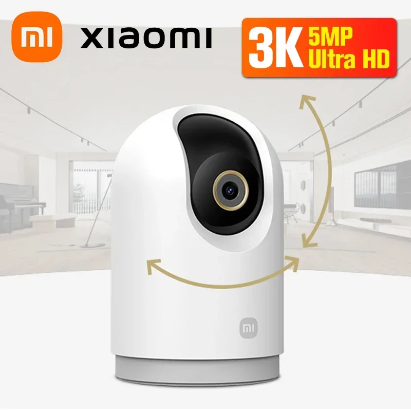 كاميرا Xiaomi الذكية 3 Pro PTZ الإصدار بالألوان الكاملة HDR 2.4/5 جيجا هرتز بوابة شبكية AI/الإنسان/الحيوانات الأليفة/كشف صرخة الطفل 360 °   مراقبة الأمن