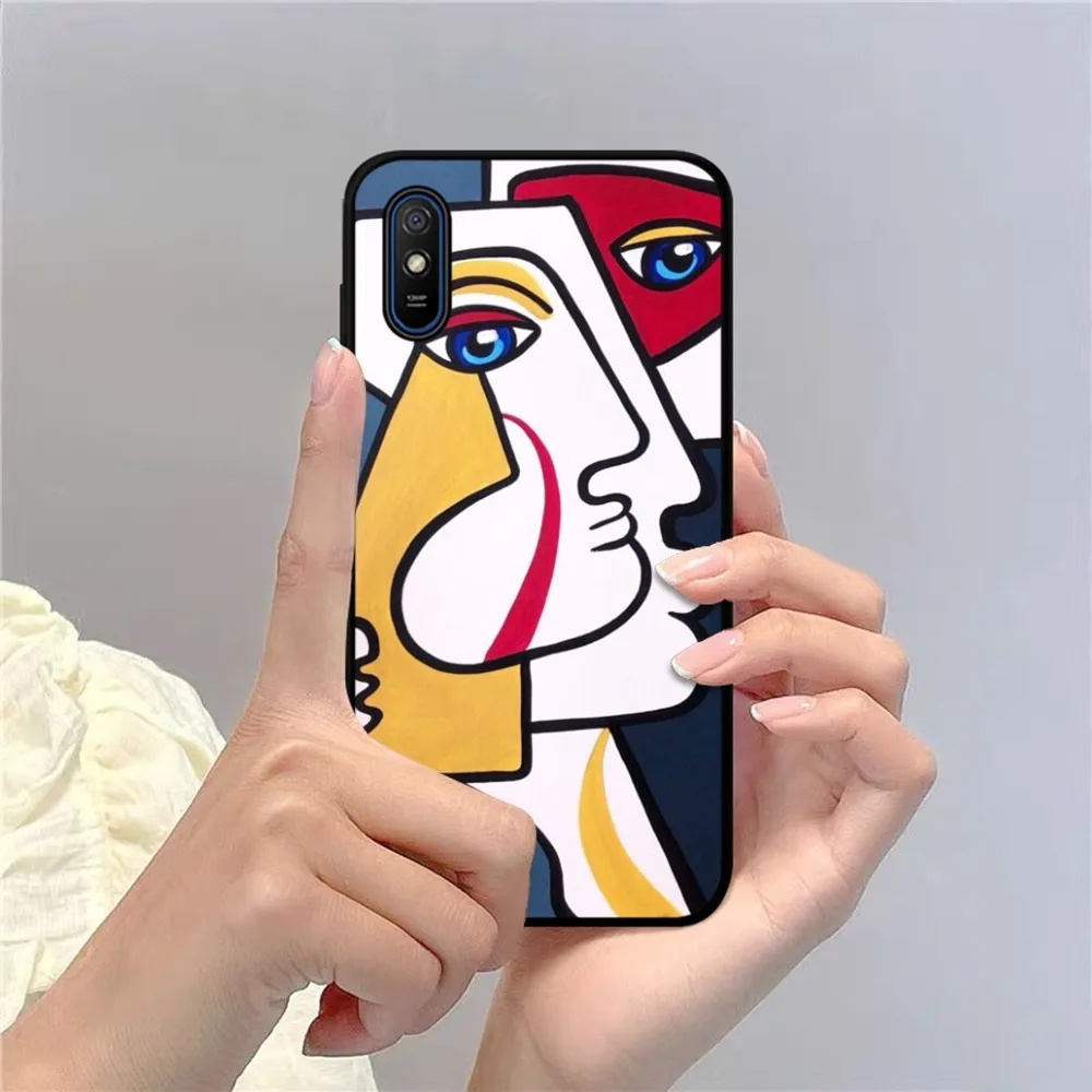 Picasso Abstract Art Painting Phone Case For Redmi 5 6 7 8 9 10 plus pro 6 7 8 9 A GO K20 K30 K40 pro plus F3 Fundas