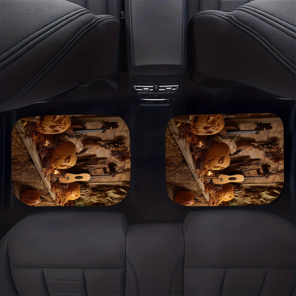 4pcs New Car Floor Mat: Creative Artwork Car Floor Mat, Car Non-slip Floor Mat And Easy To Clean, Suitable For All Models, Inter