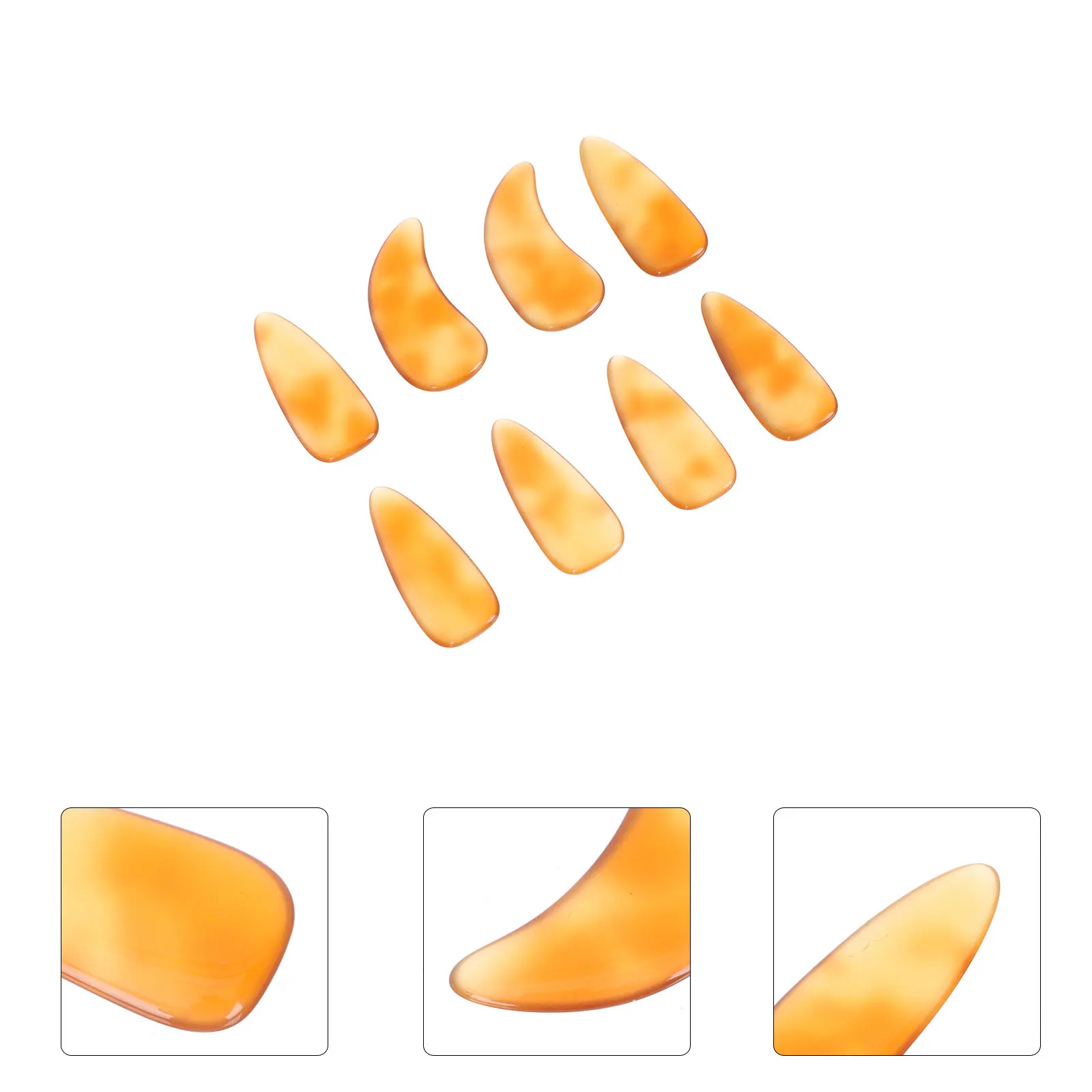 

8 Pcs Fake Nails Guzheng Finger Sleeve Protectors Practical Guitar Protective Covers Child