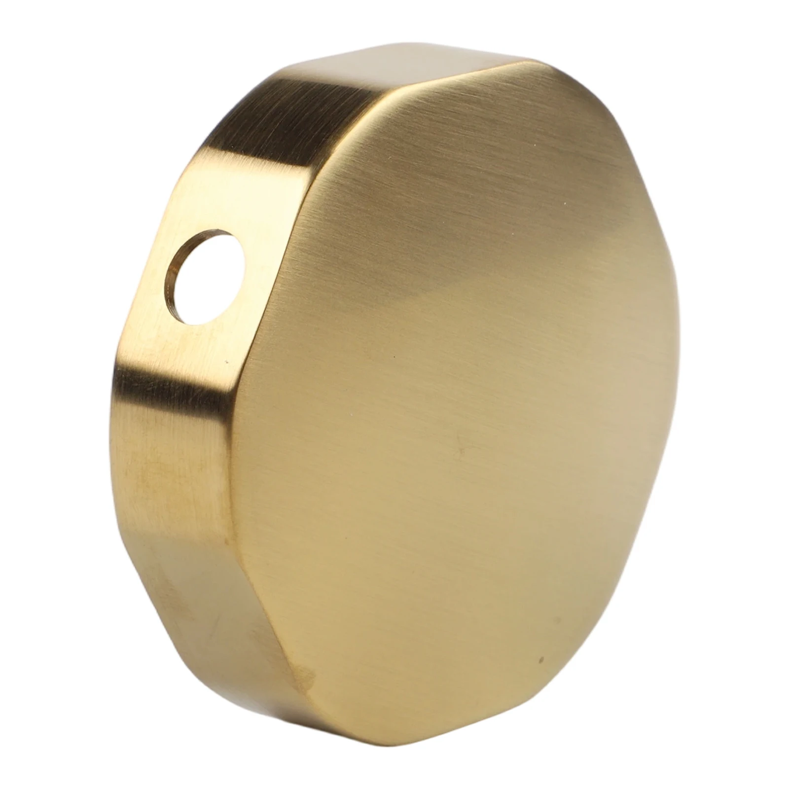 

Rotating Bathtub Knob Crafted from Brass with Brushed Gold Finish for Overflow Prevention and Bath Water Control