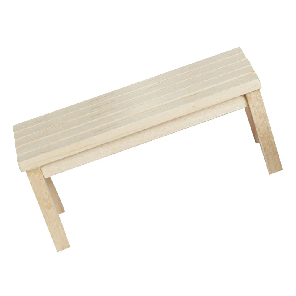 ตุ๊กตา Bench รุ่นขนาดเล็กเครื่องประดับ Miniature Decor อุปกรณ์ตกแต่งกลางแจ้งไม้เครื่องมือ