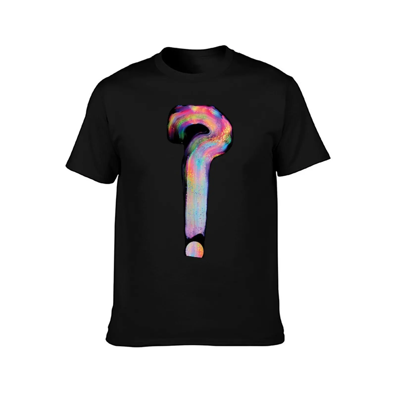 Psychedelic Tipper Question Mark T-Shirt Work Casual Loose Fit T-Shirt
