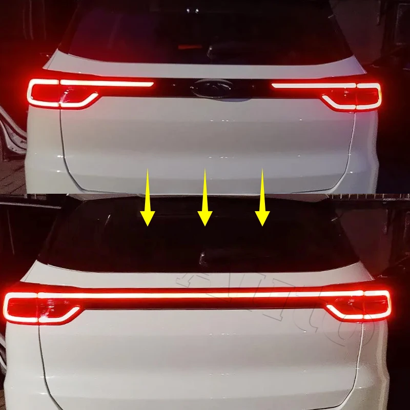 For Chery Tiggo 8 Tiggo 7 Pro Plus Through LED Rear Light Tail Light Tail Lamp Taillight Taillamp Brack Back Combination Light