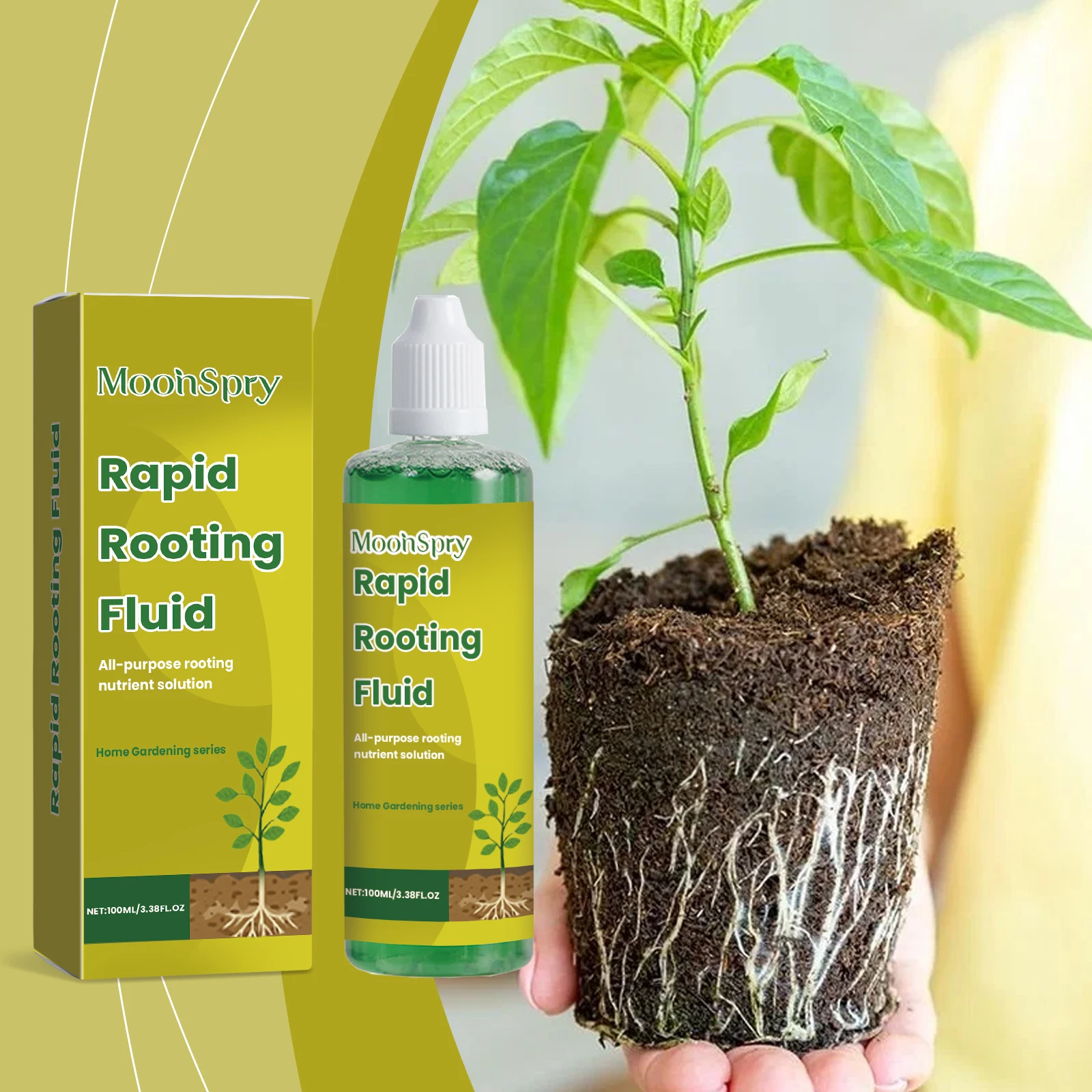 Plant Root Growth Liquid Nitrogen Potassium Nutrient Solution Horticulture Flower Fertilizer for Root Absorption