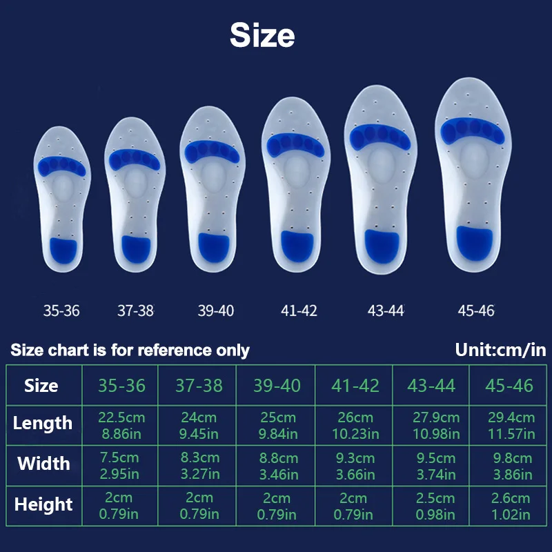 نعال سيليكون ناعمة للأحذية الرجال النساء قوس القدم المسطحة دعم العظام كعب مسطح وسادة الأحذية لتخفيف اللفافة الأخمصية