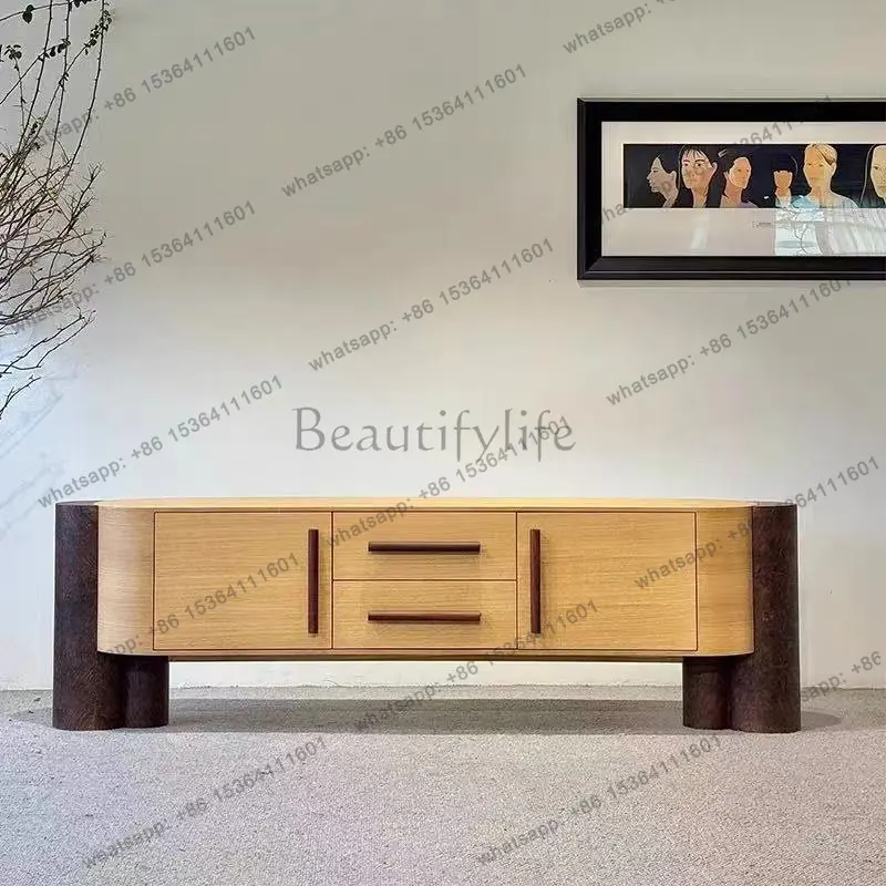Living room solid wood creative simple multi-functional storage cabinet wall storage cabinet