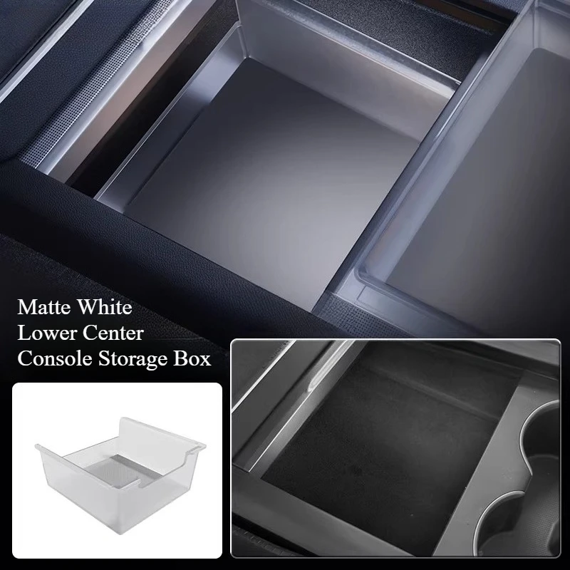 

For Tesla Model Y Center Console Storage Box Armrest Box Front And Back Storage Box Accessories Automobiles Accessories