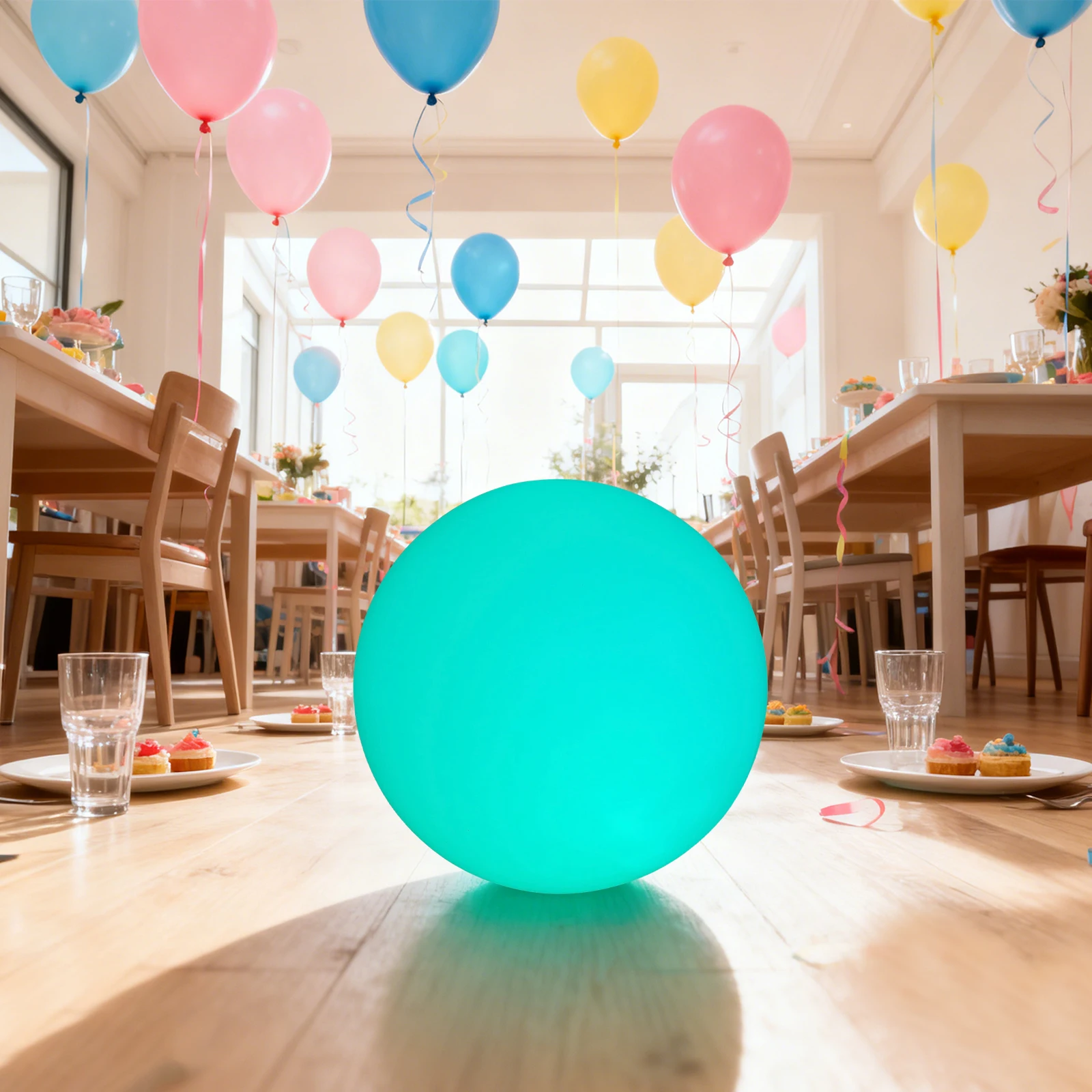 

Светодиодный шар-светильник 16 дюймов, круглый светодиодный ночник 16 дюймов для сцены, дискотек, торговых центров, ювелирных магазинов, выставочных залов, демонстрационных комнат