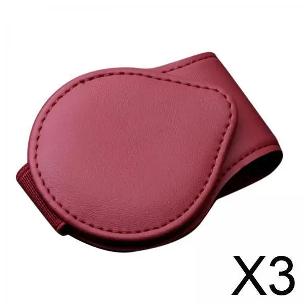 

Держатель для солнцезащитных очков на козырек автомобиля с магнитной застежкой, органайзер из смолы и кожи для ручек, карт, купюр и очков