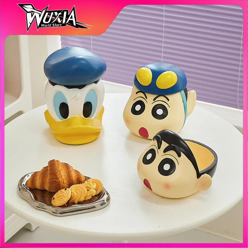 

Аниме фигурки Crayon Shin-chan, 12 см, милые Креативные подносы с дистанционным управлением для гостиной, Подарочные игрушки