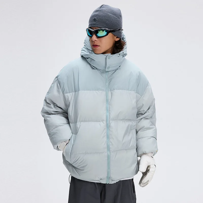 High Quality 90% White Duck Down Jacket Men Women Waterproof Hooded Puffer Coat for Couples Winter Skiing Outerwear JK-089