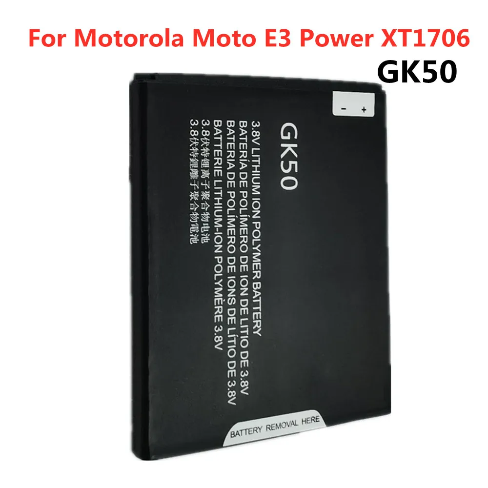 

GK50 3500mAh Phone Battery For Motorola Moto-E3 XT1706 GK50 E3 Power XT1706 High Quality Replacement Battery Batteries Batteria