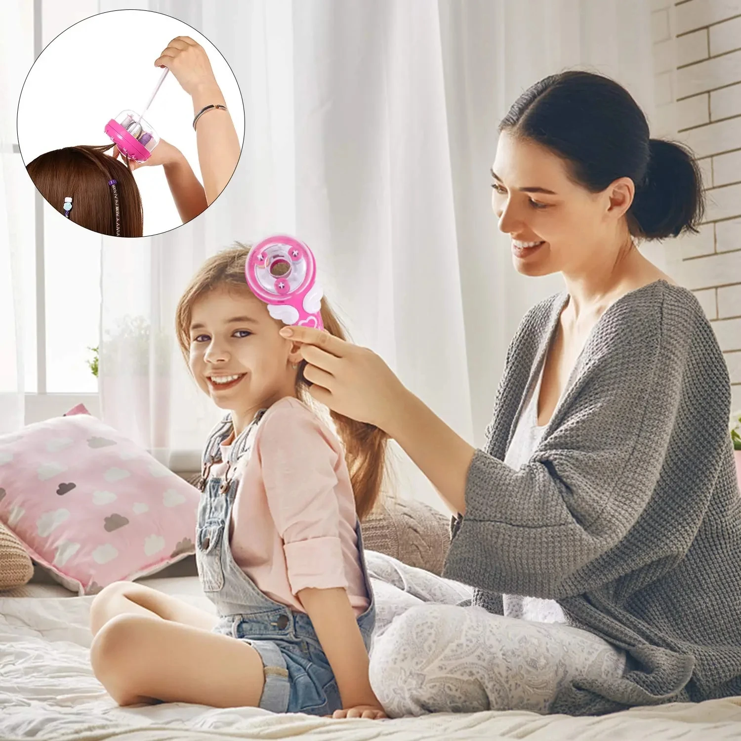 ผมอัตโนมัติ Braid ชุดเครื่องมือสาวผม Twist ไฟฟ้าความงาม DIY เล่นของเล่นเด็ก Headwear อุปกรณ์เสริมผมของขวัญ