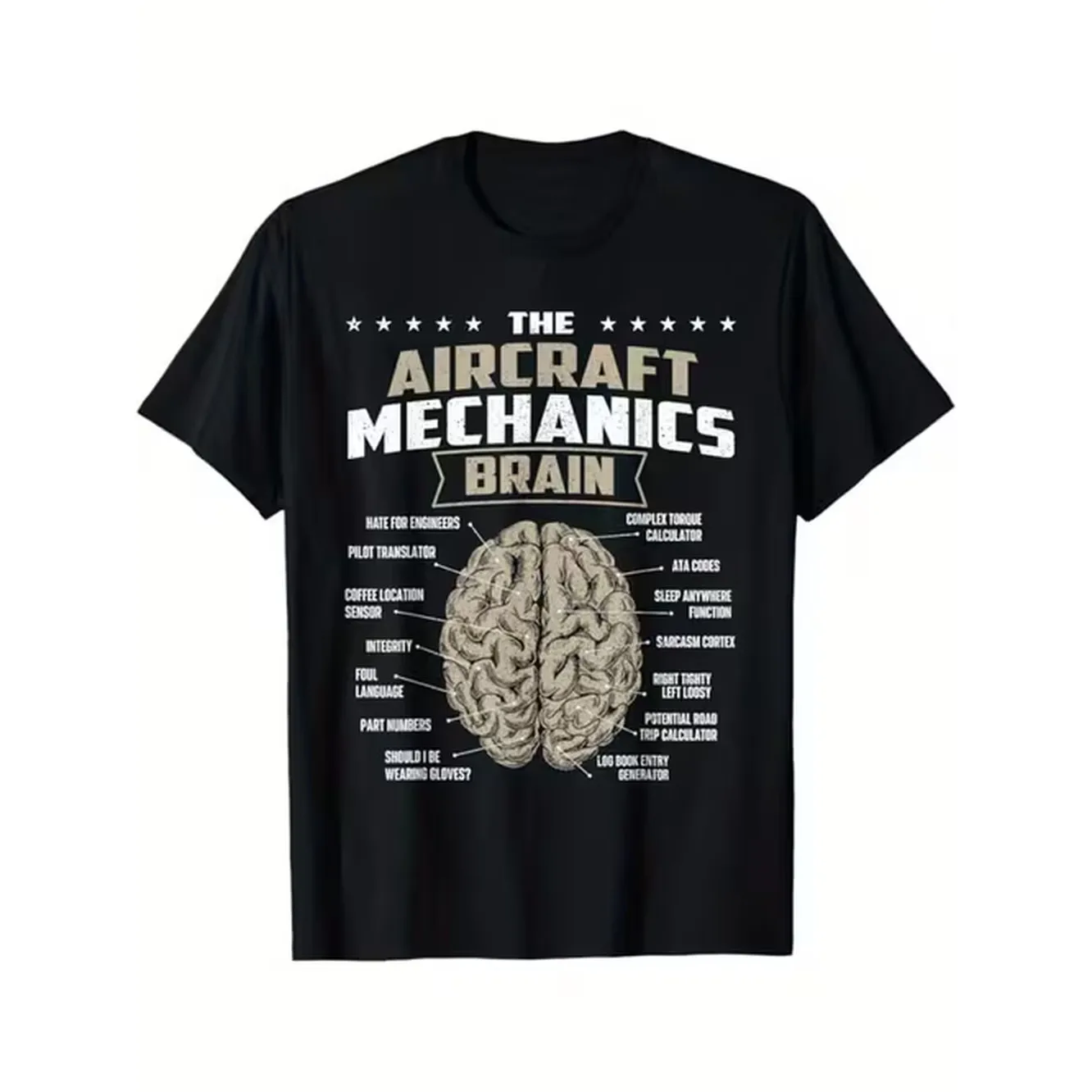 Airplane Aircraft Flying Plane Print Mens Cotton T Shirt Graphic Tee Mens Outdoor Clothes Mens Clothing Casual Short Sleeve Crew Neck T Shirt Tops For Men Gift For Men