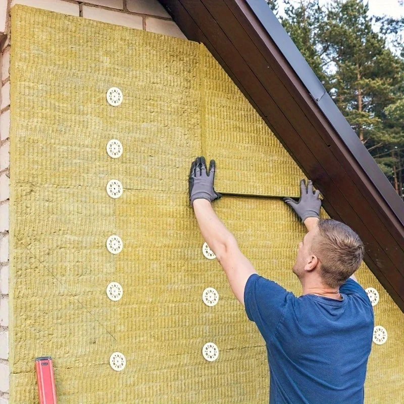 20 قطعة غسالة بلاستيكية تحميل نشر غسالة البولي بروبيلين. يتم استخدامها لتثبيت ودعم ألواح الرغوة المعزولة بالإسفنج الصلب و #3