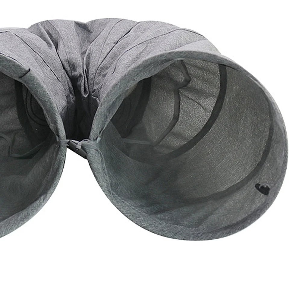

Cat Tunnel Play Tube Foldable Crinkle Sound for Kitten Indoor Exercise Training Activity Center Compact Storage Pet