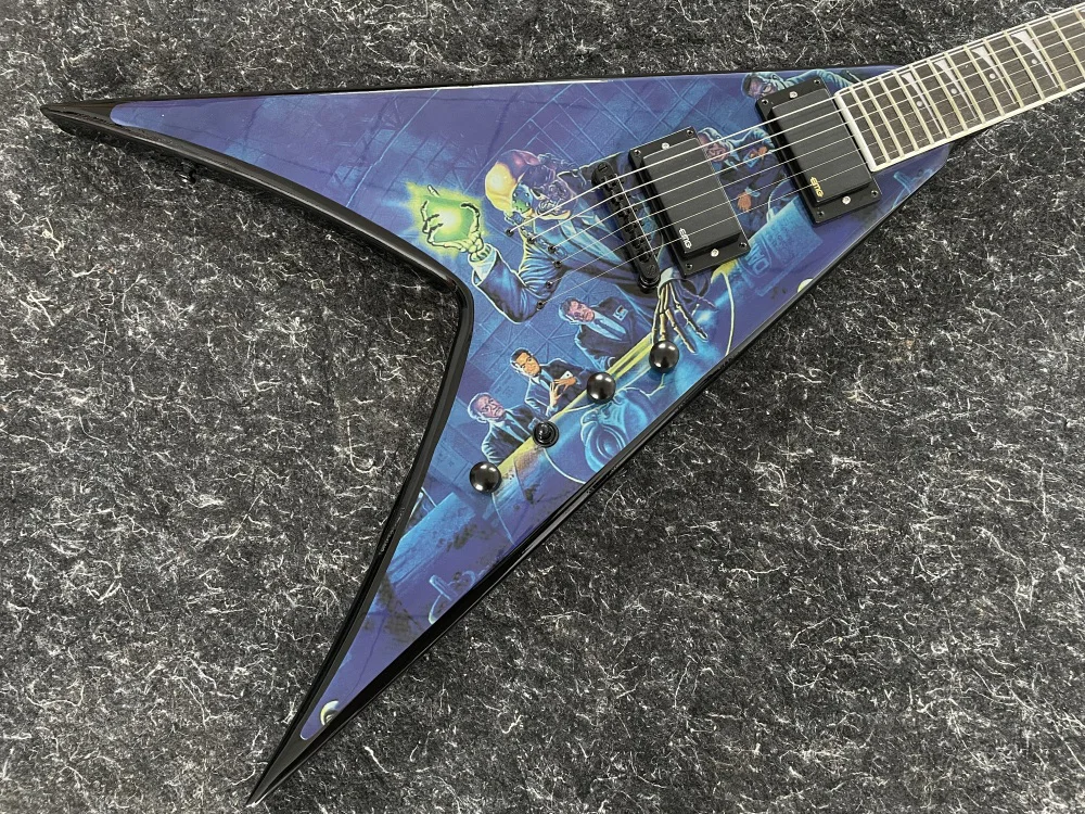 エレキギター、ピクチャーカラー、6 弦、2 ピースピックアップ、ローズウッド指板、高品質ギター、在庫あり、迅速な発送