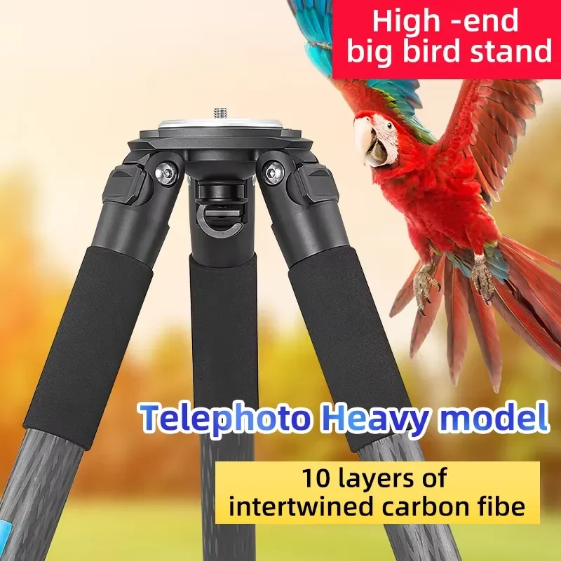 BOLRZO Wholesale Beixin Professional Birding Stable Weight Light Carbon Fiber Tall Camera Telephoto Lens Tripod