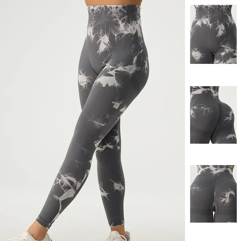 Guashye-pantalones de Yoga sin costuras para mujer, mallas deportivas con estampado de bicicleta y gimnasio, mallas de cintura alta, Sexy, ropa