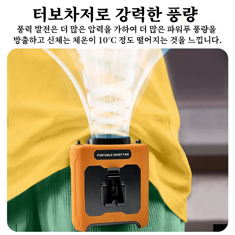 10000mAh ポータブル屋外ウエストファン首吊り強風パワーバンク LED 照明付き緊急スポーツ屋外作業用