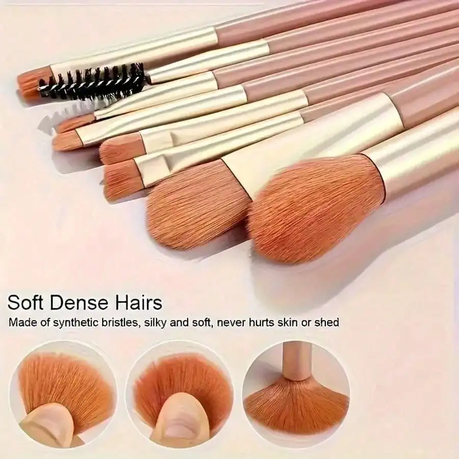 Portable Mini Multipurpose Makeup Brush Set 8Pcs Professional Cosmetic Tool For Blush Eyeshadow Concealer Travel Daily Makeup Supply image 5