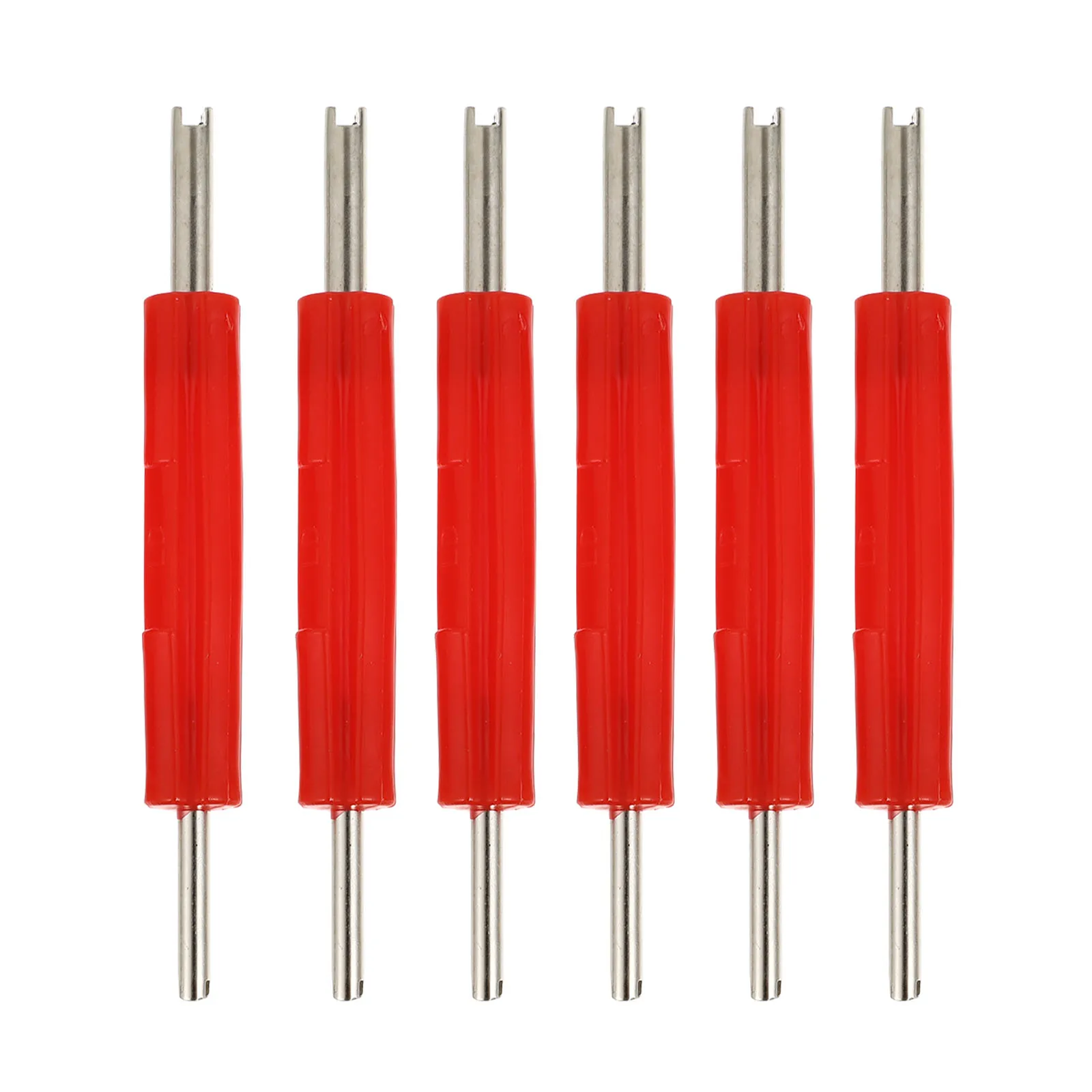 

6pcs Valve Core Driver Remover Dual Puller Tire Repair Tools Steel Plastic Material Efficient for Car Motorcycle