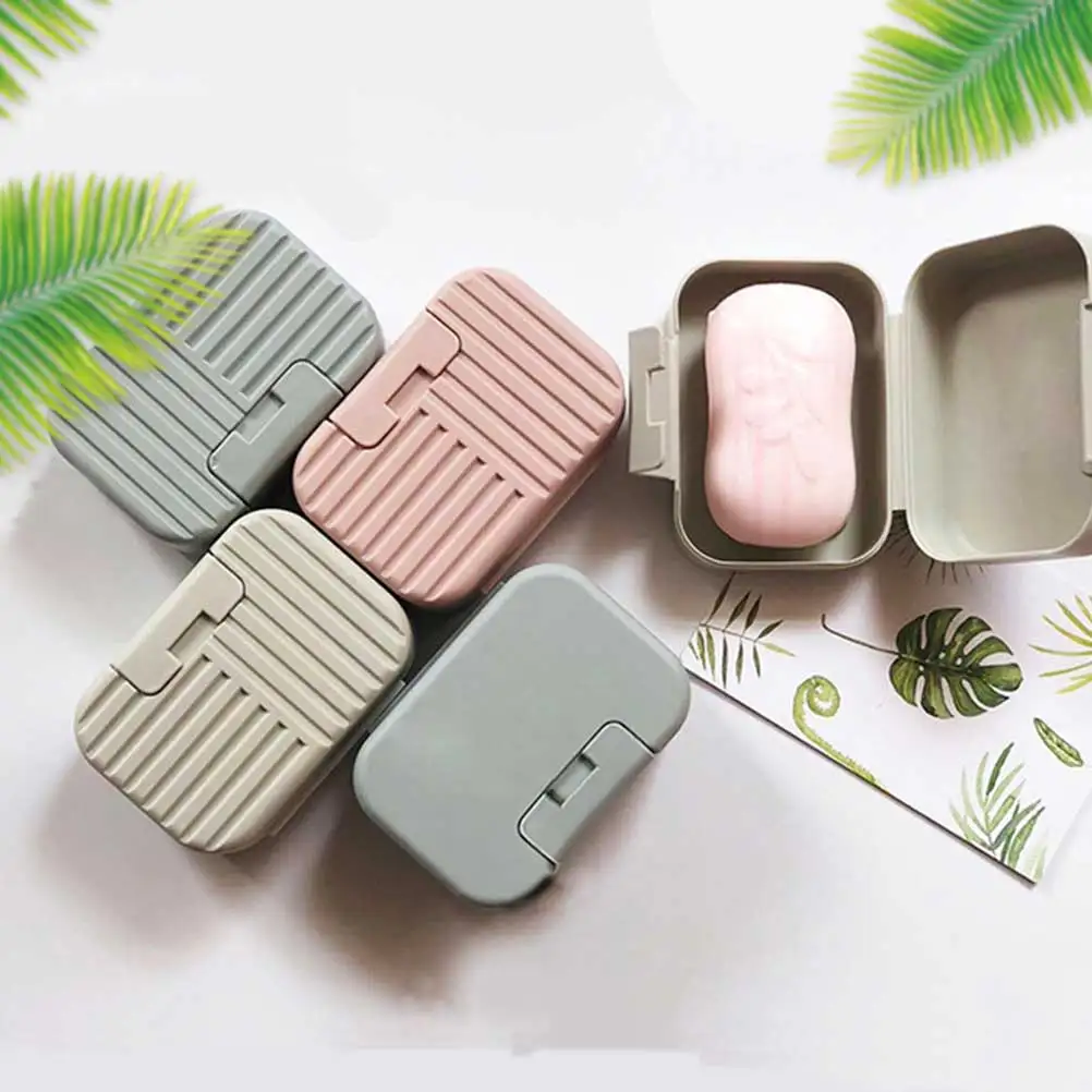 

Portable Soap Box Sky-blue Container Practical Dish Large Size Holder Case for Travel Gym Waterproof Soap Dish