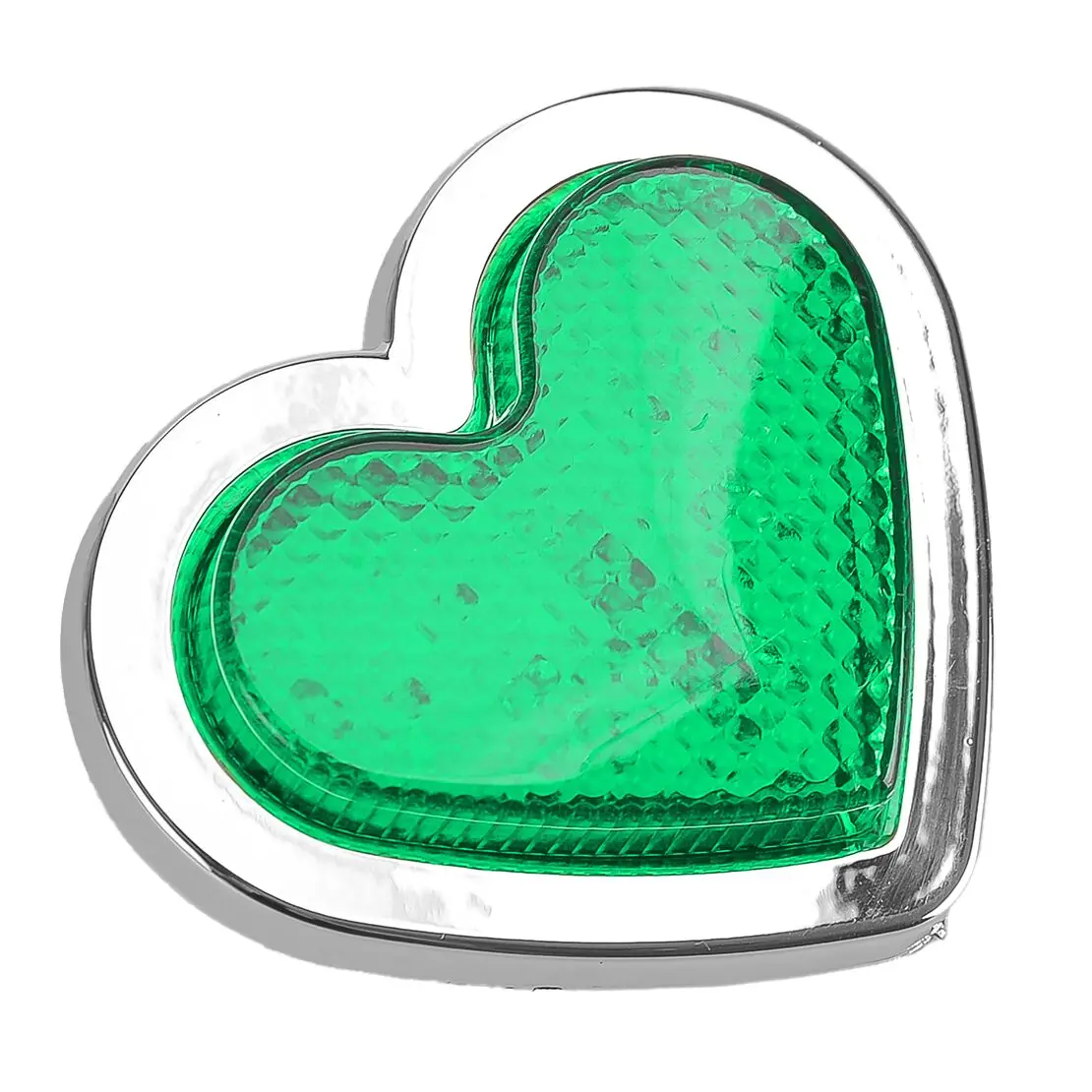 Green Heart Shaped Side Marker LED Light Turn Signal Indicator Lamp fit for 12-24V Cars Vans Trucks Trailers