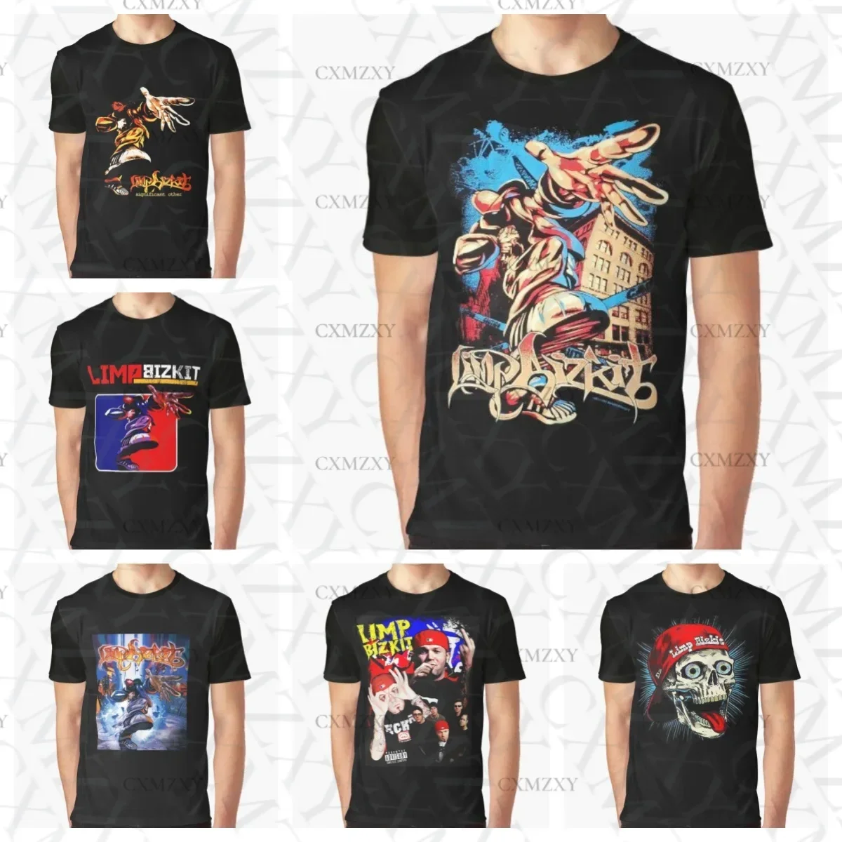 

Hot Selling Limp Bizkit T Shirt Music Band Printing Summer Luxury Brand Pure Cotton Men's and Women's T-shirts Short Sleeves