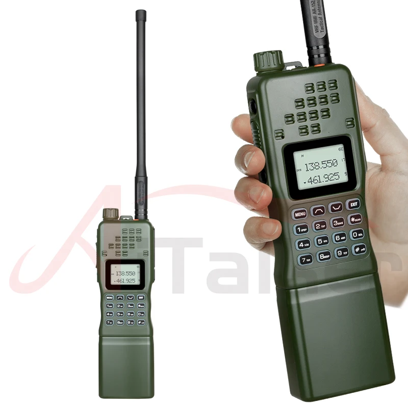 Baofeng-walkie-talkie de juego táctico portátil, Radio bidireccional, AR-152, VHF/UHF, 15W, potente batería de 12000mAh, AN /PRC-152