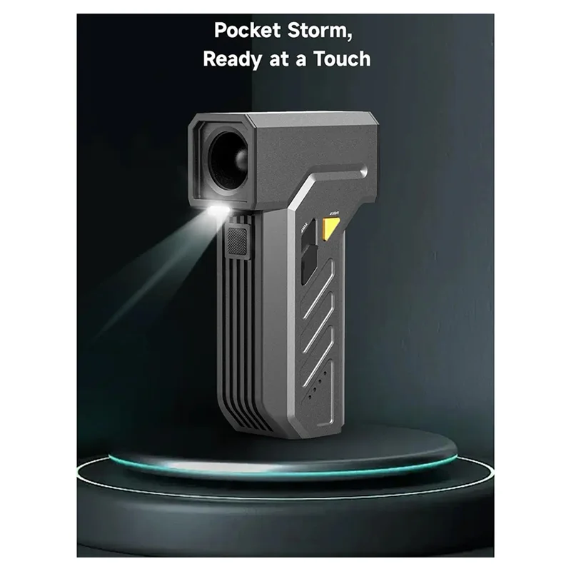 REPLA-Compressed Air Duster LED Light-Enabled 116000 RPM Rechargeable Electric Blower Cordless Portable