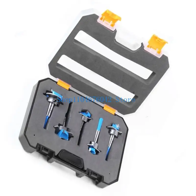 652F Precise Woodworking Drill Bit Hinge Hole Opener Adjustable Depth Setting Stable Shank Design For Hinge Installation