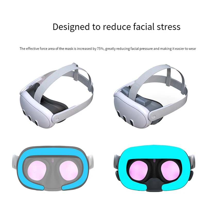 For Meta Quest 3 Face Pad X3 Air Heat Dissipation Breathable Ventilation Face Cover For Quest 3 Replacement Parts 1Set