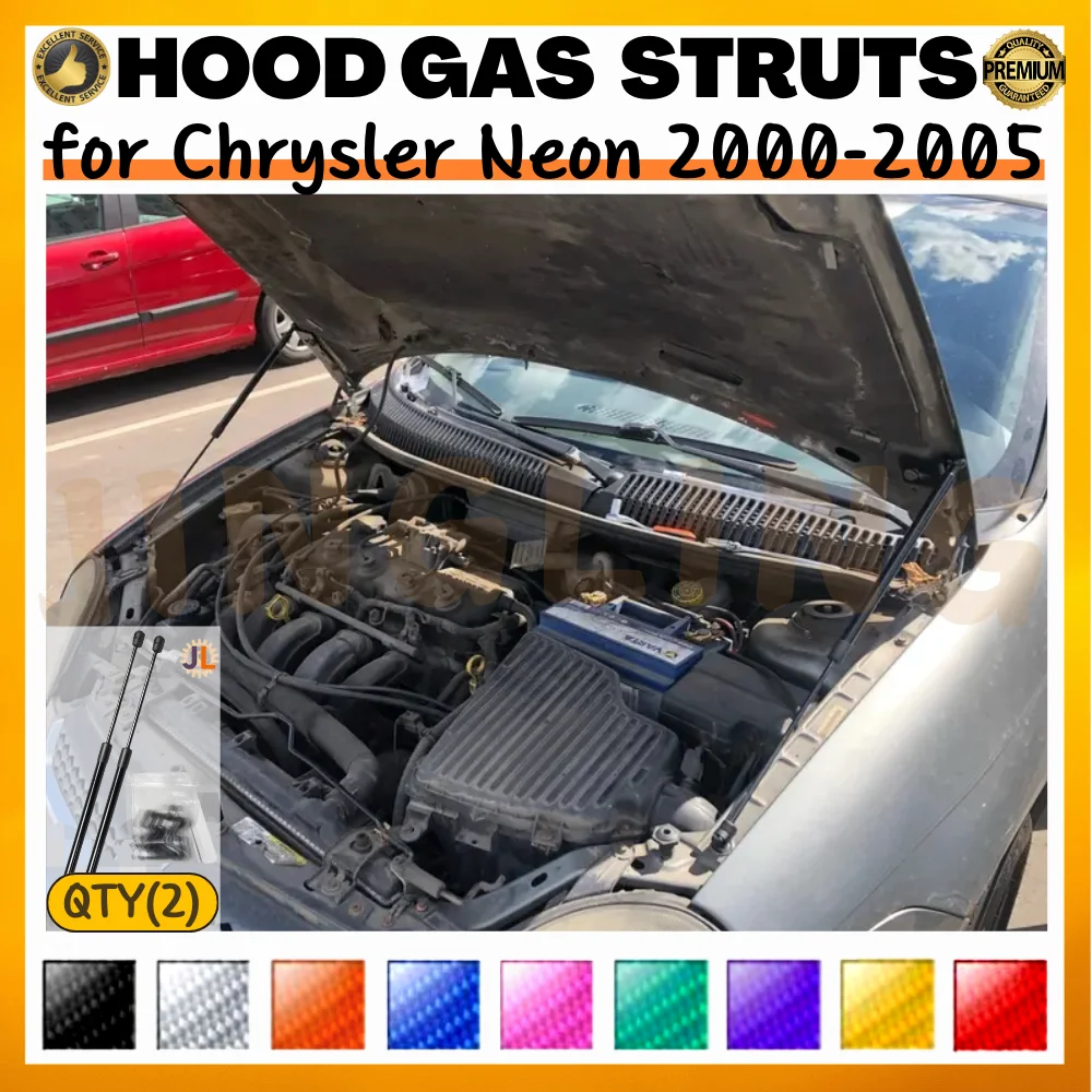 

Qty(2) Hood Struts for Chrysler Neon 2000-2005 Front Bonnet Modify Lift Supports Dampers Gas Springs Shock Absorbers