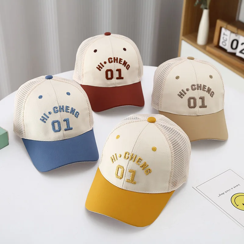 HOT SALE Summer Trend Baseball Cap Men And Women Baby Breathable Sports Hat Ins 3-6 Years Old Simple Children Duck Tongue Cap