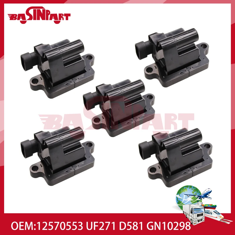 12570553 Ignition Coil For Chevrolet Buick Cadillac GMC Hummer Isuzu 99-07 12556893 12558693 392889925 410002 UF271 D581 GN10298