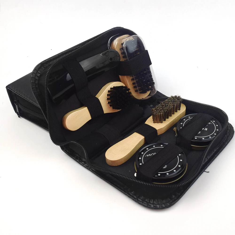Professional Shoes Care kit Cleaner Set for Sneakers Leather Shoes Cleaning Polishing includes Shoehorn Shoe Polish Brush Cream