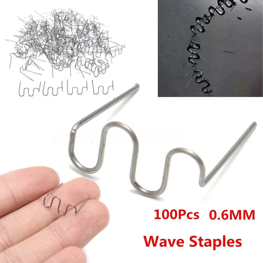 لأداة لحام البلاستيك طقم تصليح المصد التالف للسيارة 100 قطعة دبابيس دباسة ساخنة #2