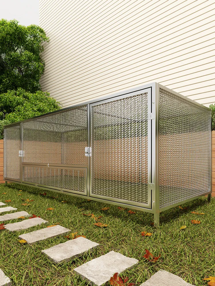 

Chicken cage home outdoor large square tube rainproof rural weasel automatic manure cleaning chick breeding cage duck goose