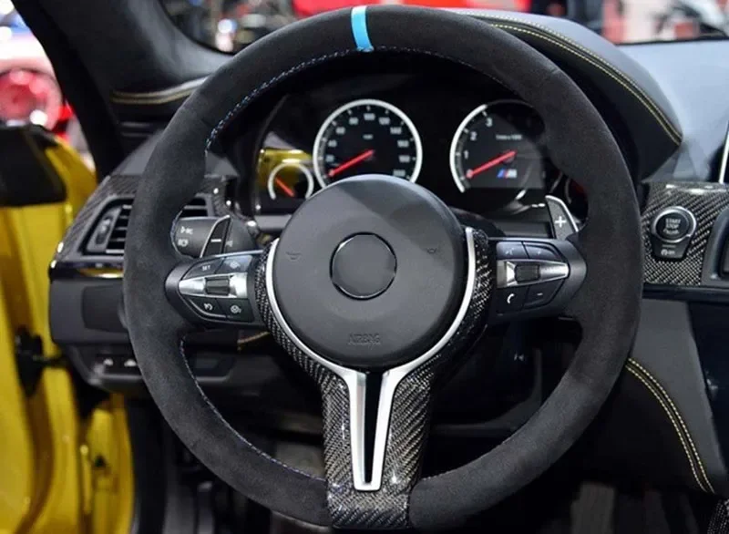 

For BMW M series M3 M4 sports version carbon fiber steering wheel trim cover