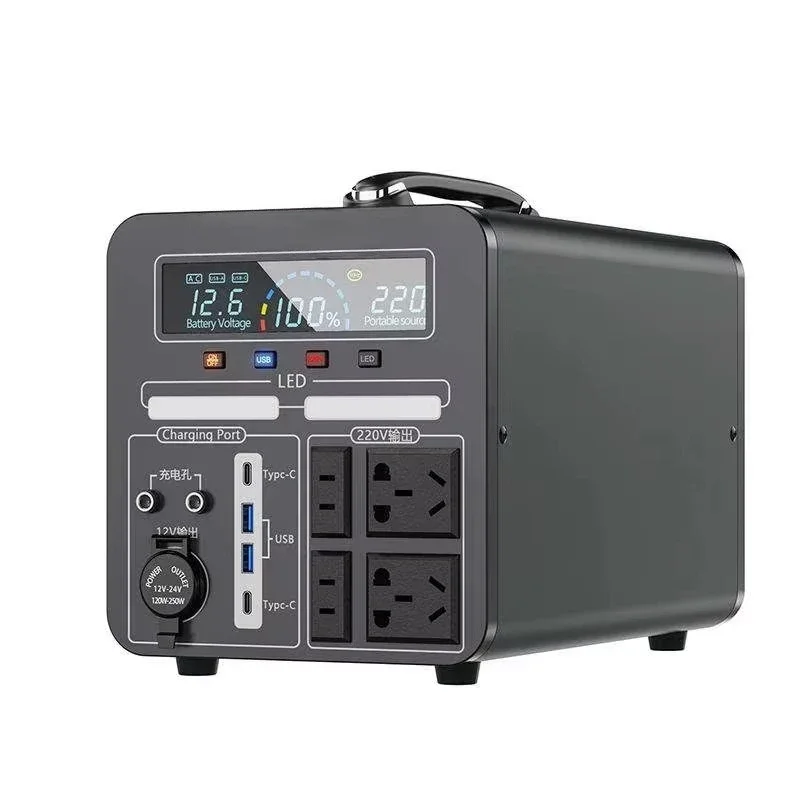 Hot Sale 2000W Home Camping Outdoor 1500W 900W 600W Lifepo4 Solar Panels Car Batteries MPPT