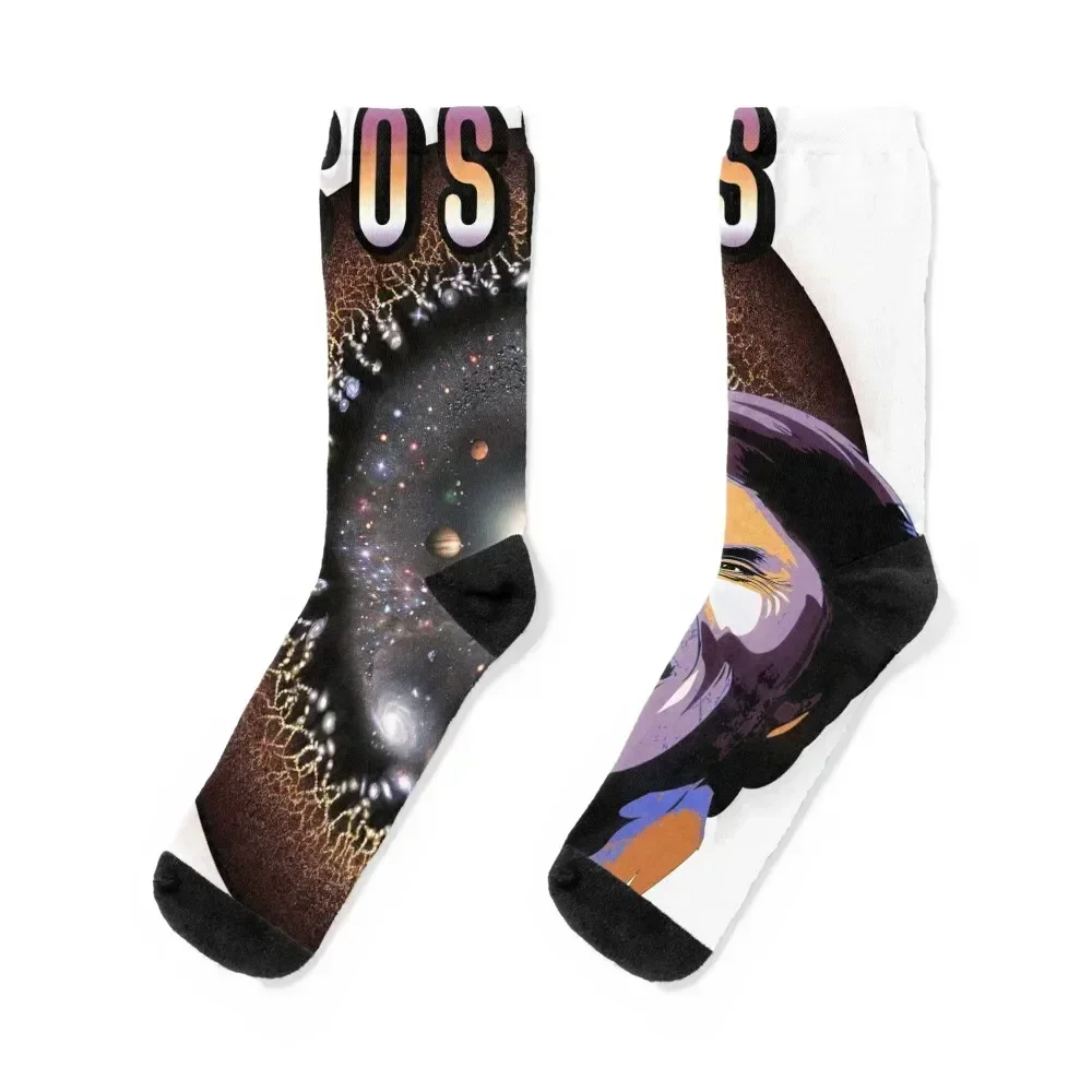 

COSMOS and Carl Sagan Socks essential japanese fashion soccer anti-slip with print Woman Socks Men's
