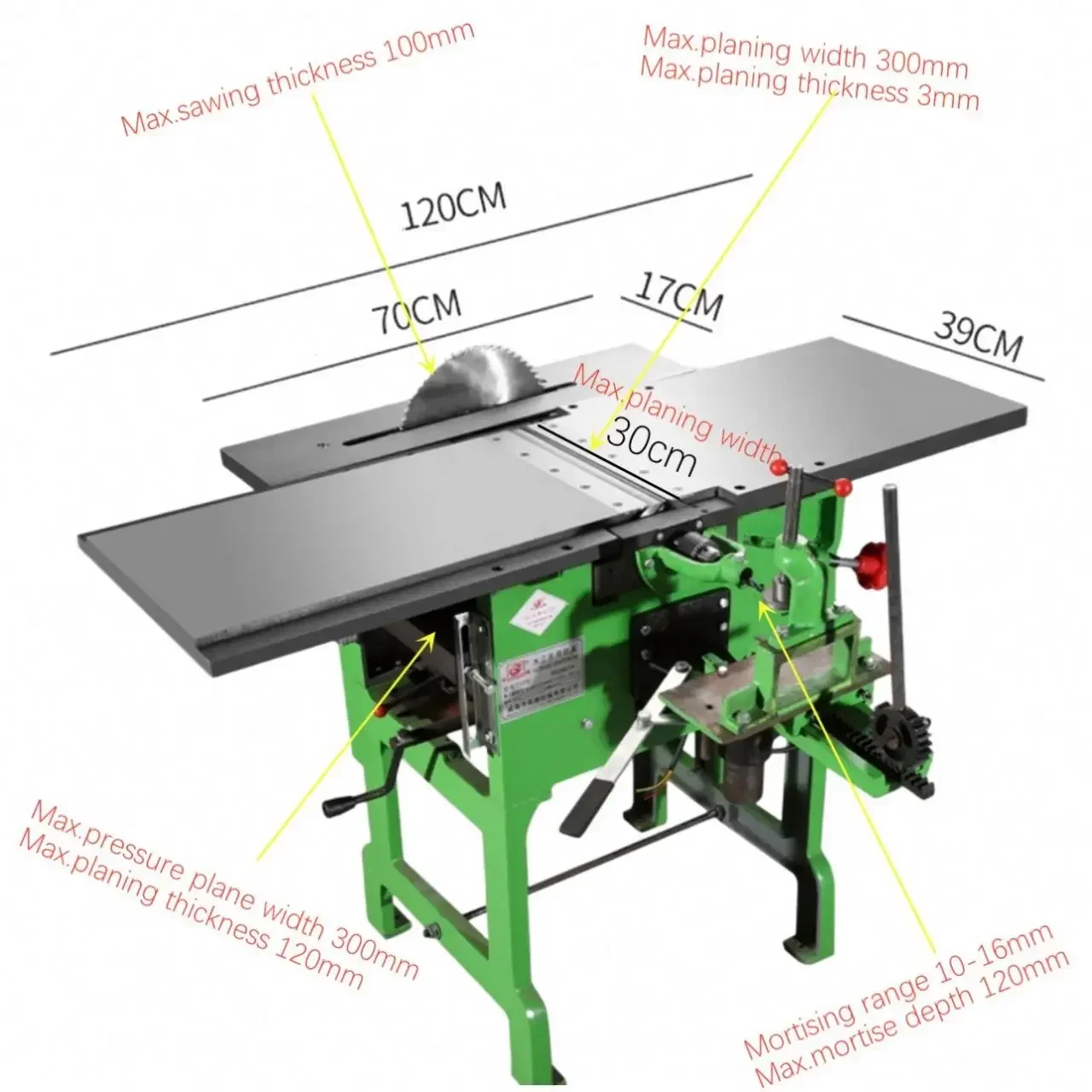 ML292 393 macchina per legno universale combinata multifunzionale per la lavorazione del legno